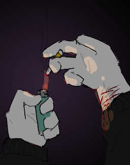 ambiguous_gender anthro cigarette fur hand_focus hand_shot holding_cigarette holding_object scar self-harm self-harm_scars solo tan_body tan_fur bravobunny mammal