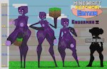 balls big_balls big_breasts big_butt big_penis breasts butt genitals group gynomorph herm intersex penis slightly_chubby tall trio jeki8998 microsoft minecraft mojang xbox_game_studios enderman humanoid absurd_res hi_res