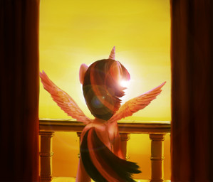feathered_wings feathers female feral fur hair horn lens_flare multicolored_hair outside purple_body purple_feathers purple_fur purple_hair sky solo spread_wings sun wings anticularpony friendship_is_magic hasbro my_little_pony mythology twilight_sparkle_(mlp) equid equine mammal mythological_creature mythological_equine winged_unicorn 2014 absurd_res hi_res
