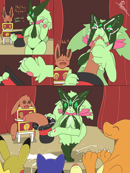 angry anthro anthro_on_feral areola bdsm belly bestiality big_breasts big_butt bodily_fluids bound box breast_curtains breasts butt clothing container cum cum_drip cum_on_face cum_on_ground cum_splatter cum_string cumshot dripping duo ejaculation female feral foreskin genital_fluids genitals green_areola hat headgear headwear humanoid_genitalia humanoid_penis leaking_cum magic magic_hat magic_hat-trick magic_show magic_trick male male/female non-euclidean_handjob orgasm pawpads paws penis precum precum_drip precum_string simple_background submissive submissive_male tail thick_thighs tongue unconscious dengon nintendo pokemon flora_(snappy_snaz) charizard eevee generation_1_pokemon generation_4_pokemon generation_9_pokemon meowscarada pikachu pokemon_(species) riolu 3:4 animated animated_comic comic hi_res