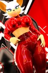 anthro clothing crop_top female glistening glistening_clothing hand_on_hip latex latex_clothing looking_at_viewer red_clothing shirt solo tight_clothing topwear bludergat99 sega sonic_the_hedgehog_(series) rouge_the_bat warfare_rouge bat mammal 2:3 3d_(artwork) absurd_res digital_media_(artwork) hi_res