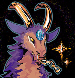 anthro body_modification chain male solo lebigbeetle bovid caprine goat ibex mammal hi_res