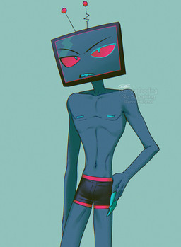 boxer_briefs boxer_briefs_only clothed clothing do_not_distribute electronics for_a_head green_background male not_furry screen screen_face simple_background solo television topless underwear underwear_only enaic31 hazbin_hotel hellaverse vox_(hazbin_hotel) demon demon_humanoid humanoid object_head screen_head tv_head absurd_res hi_res portrait three-quarter_portrait