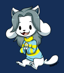 3_toes ambiguous_gender anthro black_eyes bottomless clothed clothing easter_egg egg feet grey_hair hair holding_egg holding_object holidays open_mouth open_smile shirt simple_background sitting smile solo text toes topwear transparent_background white_body angoraram easter undertale undertale_(series) temmie_(undertale) mammal tem 2015 alpha_channel artist_name digital_drawing_(artwork) digital_media_(artwork)