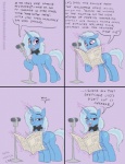 bow_(feature) bow_tie comedian cutie_mark female feral horn quadruped solo stand_up tail text poor_yorick friendship_is_magic hasbro my_little_pony mythology trixie_(mlp) equid equine mammal mythological_creature mythological_equine unicorn comic english_text