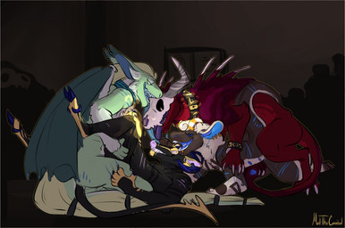 all_fours anal anal_penetration anthro anthro_on_anthro anthro_on_feral anthro_penetrated anthro_penetrating anthro_penetrating_anthro bestiality black_body black_fur blue_body blue_fur blue_penis bone cloven_hooves collar cuff_(restraint) ear_piercing ear_ring erection feral feral_penetrating feral_penetrating_anthro from_behind_position from_front_position fur genitals green_body green_fur group group_sex hooves horn male male/male male_anthro male_feral male_penetrated male_penetrating male_penetrating_male membrane_(anatomy) membranous_wings mounting nude nude_anthro nude_male open_mouth open_smile orgy penetration penile penile_penetration penis penis_in_ass piercing prehensile_tail reach_around red_body red_fur restraints ring_piercing sex skull skull_head smile tail tail_hand teeth tongue tongue_out unusual_anatomy unusual_tail white_body white_fur wings wrist_cuffs yellow_body yellow_fur meldritchhorror mythology sothe american_opossum bovid canid canine canis caprine demon domestic_dog dragon furred_dragon furred_scalie goat hybrid mammal marsupial monster mythological_creature mythological_scalie scalie sheep virginia_opossum 2017