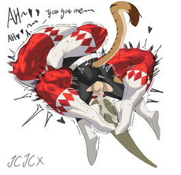 anal anal_orgasm anal_penetration anthro anthro_on_anthro anthro_penetrated anthro_penetrating anthro_penetrating_anthro arms_around_partner balls big_muscles black_bodysuit black_clothing black_skinsuit bodily_fluids bodysuit boots butt clothed clothed_sex clothing cum cum_in_ass cum_inside defeat defeated dialogue duo ejaculation faceless_character footwear from_front_position genital_fluids genitals gloves hands-free handwear hug interspecies larger_male larger_penetrated legs_around_partner looking_pleasured lying lying_on_another male male/male male_on_bottom male_on_top male_penetrated male_penetrating male_penetrating_male missionary_position multicolored_bodysuit multicolored_clothing multicolored_skinsuit muscular muscular_anthro muscular_male on_back on_bottom on_top orgasm penetration penile penile_penetration penis_in_ass red_bodysuit red_clothing red_skinsuit sex shaking_orgasm shoes simple_background simultaneous_orgasms size_difference skinsuit smaller_male smaller_on_top spandex spread_legs spreading tail text tight_clothing tremble_spikes white_clothing white_gloves white_handwear cxcxxcxxxx mighty_morphin_power_rangers power_rangers super_sentai black_ranger red_ranger dinosaur domestic_cat felid feline felis mammal prehistoric_species reptile scalie absurd_res digital_media_(artwork) english_text hi_res
