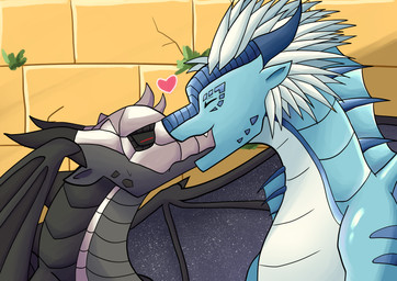 anthro bite biting_another black_body black_scales blue_body blue_scales duo feral foreshadow_(dragokaizer) horn male male/male multicolored_body nibbling romantic romantic_couple scales spikes spikes_(anatomy) stormsurge_(dragokaizer) white_body white_scales wings dragokaizer666 mythology wings_of_fire fan_character dragon hybrid icewing_(wof) mythological_creature mythological_scalie nightwing_(wof) scalie seawing_(wof) absurd_res hi_res