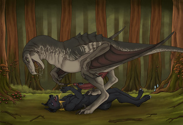 animal_genitalia animal_penis anthro anthro_on_feral anthro_peed_on bestiality bodily_fluids claws dripping duo erection feet feral feral_peeing feral_peeing_on_anthro fingers forest fur genital_fluids genitals half-closed_eyes hand_on_penis handjob interspecies larger_feral lying male male/male male_peed_on male_peeing male_peeing_on_male membrane_(anatomy) membranous_wings narrowed_eyes nude on_back open_mouth outside peeing peeing_on_another penile penis plant questionable_consent saliva saliva_drip saliva_string scared scared_expression sex sickle_claw size_difference smaller_anthro tail tapering_penis teeth toe_claws toes tree urine urine_stream watersports wings hirofence jurassic_park jurassic_world universal_studios canid canine canis dinosaur domestic_dog mammal mutadon prehistoric_species reptile saurischian scalie theropod digital_media_(artwork) hi_res