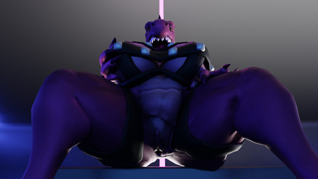 aircraft anthro bdsm big_breasts bondage bound breasts female genitals harness long_nails looking_at_viewer non-mammal_breasts nude open_mouth pole solo space spacecraft stripper stripper_pole teeth thick_thighs vehicle vulva yellow_eyes kaitou3d adult_swim cartoon_network rick_and_morty interstellar_demon_stripper demon dinosaur dromaeosaurid prehistoric_species reptile scalie theropod 16:9 2019 3d_(artwork) blender_(artwork) digital_media_(artwork) hi_res widescreen