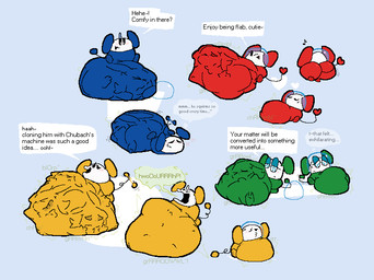 >_< abdominal_bulge afterimage ambiguous_gender ambiguous_prey anthro anthro_prey armless belly belly_on_ground belly_reduction big_belly big_butt big_ears biped black_eyes black_text bloated blorp blue_background blue_bodysuit blue_clothing blue_skinsuit blue_spacesuit blush blush_lines bodily_fluids bodily_noises body_outline bodysuit bubble_helmet burp_cloud burping butt butt_expansion butt_imprint butt_jiggle cheek_blush clenched_eyes clone closed_frown closed_smile clothing death dialogue digestion digestion_noises digestion_sequence discarded_helmet duckface ellipsis empty_eyes exhausted expansion eyelashes eyes_closed eyewear face_imprint fatal_vore female female_pred foot_imprint frown fully_inside gaping_mouth glasses glistening glistening_eyewear glistening_glasses green_bodysuit green_burp_cloud green_clothing green_skinsuit green_spacesuit group half-closed_eyes hand_imprint heart_reaction heart_symbol heart_tail huge_belly huge_butt hyper hyper_belly imprint inner_monologue jiggling kerchief line_tail looking_at_belly looking_at_own_belly looking_at_self looking_down looking_down_at_belly looking_down_at_self looking_pleasured male male_pred monotone_background monotone_bodysuit monotone_neckerchief monotone_skinsuit motion_lines mouth_closed multiple_pred multiple_prey musical_note musical_symbol name_in_dialogue narrowed_eyes neckerchief neckwear nose_blush o3o onomatopoeia open_mouth open_smile path_lines post_vore_weight_gain pupils rear_view red_bodysuit red_clothing red_skinsuit red_spacesuit ringed_eyes rumbling_stomach satisfied short short_legs side_mouth side_view simple_background sitting sitting_on_ground size_difference skinsuit smaller_pred smile smiling_eyes soft_vore sound_effects spacesuit speech_bubble star_pupils sweat sweatdrop symbol tail tail_motion tail_orb tailwag talking_to_another talking_to_prey teasing text thin_tail thinking thought_bubble three-quarter_view tight_clothing unseen_prey unusual_ears unwilling_prey vore vowelless vowelless_sound_effect walking_away wavy_mouth wavy_smile wearing_helmet weight_gain white_face white_pupils wide_eyed yellow_bodysuit yellow_clothing yellow_kerchief yellow_neckerchief yellow_skinsuit yellow_spacesuit meatcanister chuchu_rocket sega chubach chubei chuih chupea daniel_(meatcanister) chuchu_(chuchu_rocket) mammal mouse murid murine rodent 2026 absurd_res digital_media_(artwork) english_description english_text full-length_portrait hi_res pixel_(artwork) portrait