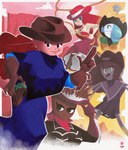 anthro bound cowboy female group holster holstered_pistol kerchief lasso neckerchief toy toy_gun water_gun western wazzaldorp real_axolotl_hours angel_(wazzaldorp) axey_(wazzaldorp) calla_mary koi-chan uni_(wazzaldorp) amphibian amur_carp angelfish axolotl carp cephalopod coleoid cyprinid cypriniform echinoderm echinozoan fish koi marine mole_salamander mollusk octopodiform salamander sea_urchin typical_carp 2024 absurd_res hi_res huge_filesize