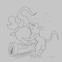 ambiguous_gender anal anthro balls big_butt bouncing_balls butt duo eyes_closed fur genitals hand_on_butt huge_butt male male/ambiguous male_rimming musk musk_cloud musky_butt open_mouth oral penis rimming rimming_ambiguous sex size_difference tail tail_motion tongue tongue_out iamapoliceman mammal mouse murid murine rat rodent 1:1 2d_animation animated monochrome