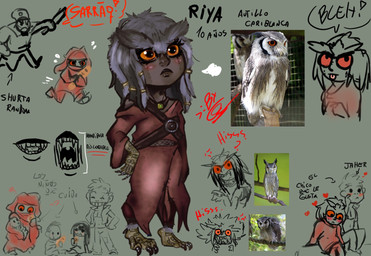 anthro cute_fangs fangs female orange_eyes shark_teeth simple_background solo teeth text young young_female ghostart icechakal european_mythology greek_mythology mythology riya_owlharpy animal_humanoid avian avian_humanoid bird bird_humanoid harpy harpy_humanoid humanoid mammal mythological_avian mythological_creature owl owl_humanoid digital_drawing_(artwork) digital_media_(artwork)