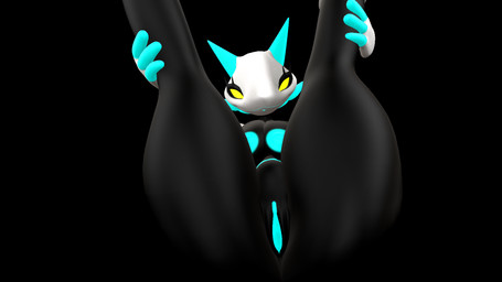 anthro black_background breasts female genitals legs_up looking_at_viewer machine simple_background smile smirk solo spread_vulva spreading thick_thighs vulva axel_the_goat voidwillow_(modeler) deltarune undertale_(series) tasque_manager darkner robot 16:9 3d_(artwork) digital_media_(artwork) hi_res source_filmmaker_(artwork) source_request widescreen
