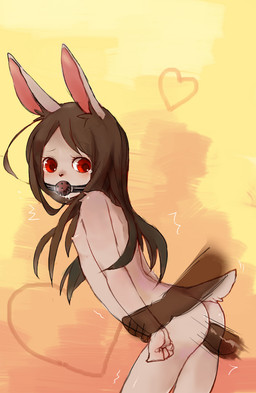 5_fingers anthro arm_grab arm_pull back_groove ball_gag bare_back bare_breasts bdsm blush bodily_fluids breasts brown_body brown_hair brown_skin disembodied_hand disembodied_penis duo emanata erect_nipples erection faceless_character faceless_male female female_focus fingers fist from_behind_position fur gag gagged genitals grey_body grey_fur hair heart_symbol light_body light_skin loli long_hair looking_back male male/female motion_lines nipples nude orange_background penis pouting prison_guard_position red_eyes restrained sex shoulder_blades side_view simple_background small_breasts solo_focus tail tan_body tan_skin tan_tail tears vulva yellow_background young young_anthro whichdoor lagomorph leporid mammal rabbit 2015 hi_res