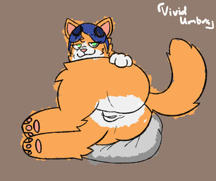 butt female feral genitals pawpads presenting rear_view solo toony vulva shadowkat blizzard_entertainment overwatch fika_(overwatch) felid feline mammal
