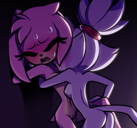 anthro anthro_on_anthro bite_mark blood blood_drop blood_on_teeth blush bodily_fluids breasts butt duo eyes_closed female female/female fur genitals hair multicolored_body multicolored_fur navel nude open_mouth pink_body pink_hair purple_body purple_fur purple_hair sex sweat tan_body tongue tongue_out two_tone_body two_tone_fur vulva white_body white_fur thousandarms sega sonic_the_hedgehog_(series) amy_rose blaze_the_cat domestic_cat eulipotyphlan felid feline felis hedgehog mammal 2025 absurd_res hi_res