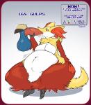 2017 absurd_res anthro balls big_balls big_breasts big_penis bodily_fluids breasts count cum cum_in_mouth cum_inflation cum_inside dawmino delphox digital_media_(artwork) disembodied_penis drinking drinking_cum duo english_text erection excessive_cum excessive_genital_fluids fellatio female generation_4_pokemon generation_6_pokemon genital_fluids genitals hi_res huge_balls huge_penis inflation lucario male male/female nintendo oral orgasm_count penile penis pokemon pokemon_(species) sex solo_focus text vein