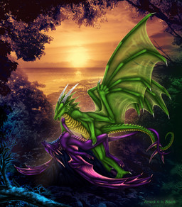 4_toes 5_fingers anthro breasts detailed_background digitigrade duo feet female fingers green_body green_scales male male/female membrane_(anatomy) membranous_wings non-mammal_breasts nude purple_body purple_scales scales sex sky smile spines sun tail toes water wings selianth mythology dragon mythological_creature mythological_scalie scalie hi_res