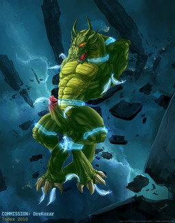 abs anthro arm_grab balls bdsm biceps blue_tentacles bound claws electrocution erection fangs feathers feet foreskin front_view fully_restrained genitals glans glowing glowing_eyes green_balls green_body green_penis green_scales hands_behind_head horn humanoid_genitalia humanoid_penis immobilization leg_grab long_neck magic magical_binding male markings muscular muscular_anthro muscular_male non-mammal_balls nude open_mouth orange_eyes pecs penis pink_glans red_eyes restrained retracted_foreskin scales sharp_teeth snout solo tail teasing teeth tentacles tickle_torture tickling tickling_armpits tickling_balls tickling_feet tickling_genitalia tickling_penis yellow_body yellow_scales todex jackie_chan_adventures mythology shendu demon dragon mythological_creature mythological_scalie scalie 2010 hi_res story story_in_description