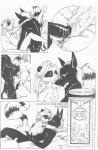 2000s_(media) anthro anthro_on_anthro anubian_jackal anubis anubis_dark_desire breasts canid canine canis comic deity dhstein dialogue duo egyptian egyptian_mythology english_text erection female female_penetrated genitals jackal male male/female male_penetrating male_penetrating_female mammal middle_eastern_mythology monochrome mythology penetration penile penile_penetration penis penis_in_pussy procyonid pussy raccoon sex text traditional_media_(artwork) vaginal vaginal_penetration