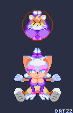 anthro blue_eyes bodysuit breasts butt clothing duo eyeshadow female footwear fur gloves handwear head_between_thighs lying_on_ground makeup male male/female on_ground purple_bodysuit purple_clothing purple_skinsuit shoes skinsuit smile squeezing tan_body tight_clothing white_body white_fur yellow_body datzz sega sonic_the_hedgehog_(series) miles_prower rouge_the_bat bat mammal animated digital_media_(artwork) high_framerate pixel_(artwork) pixel_animation