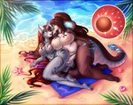 2_penises anal anal_penetration animal_genitalia animal_penis anthro areola beach beach_towel big_breasts bisexual_pride_colors bodily_fluids breasts clothing coat_markings colored_nails cum cum_in_ass cum_in_pussy cum_inside cutie_mark double_penetration duo eye_contact female female_penetrated genital_fluids genitals gynomorph gynomorph/female gynomorph_penetrating gynomorph_penetrating_female hair hair_on_floor hemipenes impregnation inner_ear_fluff intersex intersex/female intersex_penetrating intersex_penetrating_female iridescent iridescent_shell lgbt_pride looking_at_another markings multi_genitalia multi_penis multicolored_towel nails navel navel_piercing nipples nude nude_beach outdoor_nudity outside outside_sex overweight ovum palm_tree penetration penis piercing pink_areola pink_nipples pink_pussy plant pride_color_towel pride_colors pussy rattle_(anatomy) red_hair sand sea seashell seaside sex sex_on_the_beach shell snip_(marking) sperm_cell swimwear towel tree tuft vaginal vaginal_penetration water minamikoboyasy hasbro my_little_pony chalice_(oc) selune_darkeye asterozoan cobra echinoderm equid mammal marine pit_viper rattlesnake reptile scalie snake starfish viper absurd_res hi_res