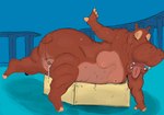 anthro female solo unknown_artist disney fantasia hyacinth_hippo common_hippopotamus hippopotamid humanoid mammal hi_res