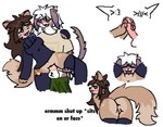 anthro anus balls bedroom_eyes big_tail blue_eyes blush bodily_fluids bottomwear bottomwear_down breasts brown_body brown_eyes brown_fur brown_hair butt clitoris clothed clothed_sex clothing clothing_around_one_leg cunnilingus duo ear_piercing emoticon eyes_closed feet female floppy_ears foot_fetish foot_play footjob fur genital_fluids genitals hair hand_on_shoulder holding_leg keychain kissing legwear long_hair looking_back lop_ears male male/female markings narrowed_eyes navel oral panties panties_around_one_leg panties_down pants pants_down partially_clothed pawpads paws penetration penile penile_penetration penis penis_in_vagina piercing precum presenting presenting_anus presenting_hindquarters presenting_vulva purple_body purple_fur saliva saliva_string seductive sex shirt simple_background snaggle_tooth spread_legs spreading standing standing_sex stockings sweater tail thigh_highs topwear turtleneck underwear underwear_around_one_leg underwear_down vaginal vaginal_fluids vaginal_penetration vulva white_background white_body white_fur white_hair ziriksi noctis_(ziriksi) canid canine domestic_cat domestic_rabbit felid feline felis fennec_fox fox holland_lop hybrid lagomorph leporid lop_rabbit mammal oryctolagus rabbit ragdoll_cat true_fox absurd_res aliasing digital_media_(artwork) hi_res multiple_scenes