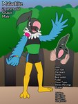 anthro beak blue_body electronics feet green_body headphones headphones_around_neck lgbt_pride malachite_(aaron_amethyst) male open_mouth pansexual_pride_colors pink_beak plant pride_colors smile solo talons text toes tongue tree aaron_amethyst nintendo pokemon chatot generation_4_pokemon pokemon_(species) 3:4 absurd_res english_text hi_res model_sheet