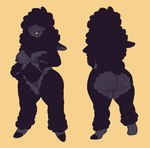 anthro big_butt butt female freckles fur genitals hair hair_over_eyes hooves huge_butt huge_hips huge_thighs innie_pussy nude pubes pussy solo thick_thighs wide_hips wool_(fur) wonderslug juniper_(wonderslug) bovid caprine mammal sheep hi_res