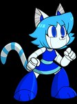 3_toes 5_fingers :3 anthro belt biped black_eyebrows blue_belt blue_clothing blue_dress blue_eyes blue_feet blue_hair blue_inner_ear blue_nose blue_pupils blue_stripes breasts clothed clothed_anthro clothed_female clothing corrugated_arms corrugated_ears corrugation dress eye_through_hair eyebrow_through_hair eyebrows eyelashes feet female female_anthro fingers glistening glistening_belt glistening_hair glistening_legs hair machine markings pointy_ears prick_ears pupils simple_background solo standing striped_markings striped_tail stripes tail tail_markings toes topwear translucent translucent_hair transparent_background white_body white_ears white_tail kabula_(artist) neon_blue_(kabula) domestic_cat felid feline felis mammal robot 2016 alpha_channel colored digital_drawing_(artwork) digital_media_(artwork) shaded simple_shading