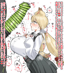 animal_genitalia animal_penis big_breasts big_penis blonde_hair blush blush_lines bodily_fluids bottomwear bouncing_breasts braided_hair breasts censor_bar censored_genitalia censored_penis clothing collared_shirt dialogue duo equine_genitalia equine_penis erection faceless_character faceless_humanoid faceless_male female female_focus genitals glistening glistening_genitalia glistening_penis green_penis grey_bottomwear grey_clothing grey_skirt hair hand_on_chest heart_reaction huge_breasts huge_penis long_hair long_sleeves looking_at_genitalia looking_at_penis male male/female motion_lines musk musk_cloud open_mouth open_smile penis penis_awe pleated_skirt scut_tail shaking shirt short_tail side_view simple_background skirt smile solo_focus speech_bubble steamy_breath surprised suspenders sweat sweaty_face tail text topwear trembling twintails_(hairstyle) vein veiny_penis white_background white_clothing white_shirt white_topwear yellow_eyes raw_egg_lent mihoyo zenless_zone_zero alice_thymefield animal_humanoid ethereal_(zzz) humanoid lagomorph lagomorph_humanoid leporid_humanoid mammal mammal_humanoid rabbit_humanoid thiren censored digital_drawing_(artwork) digital_media_(artwork) hi_res japanese_text