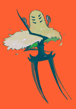6_eyes ambiguous_gender anthro biped fur multi_eye pose simple_background solo standing blipbugbug hollow_knight:_silksong hollow_knight_(franchise) team_cherry widow_(hollow_knight:_silksong) arachnid arthropod 2015 hi_res female_(lore)