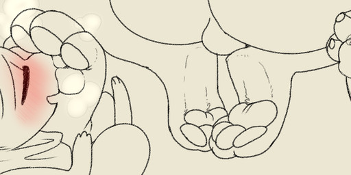 4_toes ambiguous_gender backsack balls blush bodily_fluids butt claws duo erection eyes_closed feet foot_fetish foot_focus foot_play foot_sniffing footjob genital_fluids genitals hindpaw humanoid_genitalia humanoid_penis male male/ambiguous musk pawpads paws penile penis precum sex sniffing toe_claws toes backsash nintendo pokemon generation_1_pokemon legendary_pokemon mammal mew_(pokemon) pokemon_(species) 2018 digital_drawing_(artwork) digital_media_(artwork) hi_res