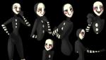 alternate_universe female love multiple_poses not_furry pose puppet simple_background solo transparent_background namygaga five_nights_at_freddy's five_nights_at_freddy's_2 fnafng scottgames marionette_(fnaf) humanoid alpha_channel