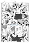 anthro blush dialogue duo embarrassed laugh male male/male pawpads slim small_waist text tickling ueno_ebi_sen lifewonders tokyo_afterschool_summoners protagonist_(tas) seth_(tas) twink_protagonist_(tas) canid canine canis human jackal mammal comic hi_res japanese_text right_to_left