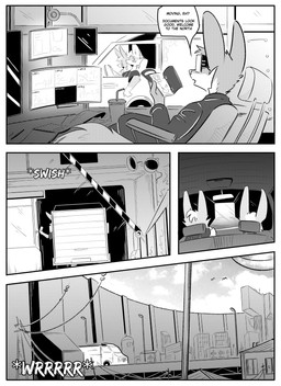 ambiguous_gender anthro car city city_background clothed clothing detailed_background dialogue group male mask outside sitting speech_bubble text vehicle kifyun2 kif_yppreah raphael_yppreah ailurid canid canine fox mammal red_panda absurd_res black_and_white comic english_text hi_res monochrome