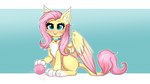 ball_of_yarn bell bell_collar blue_eyes collar female hair pink_hair sitting solo tongue tongue_out wings yarn confetticakez friendship_is_magic hasbro my_little_pony mythology fluttershy_(mlp) felid mammal mythological_creature mythological_sphinx 16:9 absurd_res hi_res widescreen