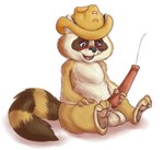 anthro balls big_penis blush bodily_fluids brown_body brown_fur cum erection fur genital_fluids genitals male masturbation penis simple_background sitting solo white_background emenius ranger_rick ranger_rick_(character) mammal procyonid raccoon 2014 digital_media_(artwork) hi_res