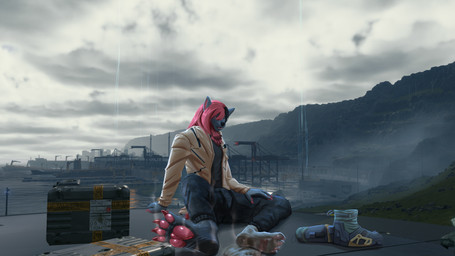 2d_on_3d 3d_background anthro bodily_fluids clothed clothing feet foot_fetish fully_clothed male musk shoes_removed smelly smelly_feet smelly_socks solo sweat sweaty_feet video_game_background video_game_reference hallas death_stranding darashi_kuso canid canine canis mammal wolf 16:9 3d_(artwork) 4k absurd_res digital_media_(artwork) draw_over hi_res mixed_media widescreen