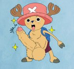 anthro antlers arm_hair backpack ball balls big_balls big_penis blue_background blush blush_lines bodily_fluids body_hair bottomwear bottomwear_down chest_hair clothed clothing erection excited fluffy fluffy_penis foreskin fur furry_penis genital_fluids genitals hair hairy_balls hairy_legs hat headgear headwear horn huge_balls huge_penis hyper hyper_balls hyper_genitalia hyper_penis male pants pants_down partially_clothed penis precum pubes simple_background small_but_hung solo sparkles sparkling_character top_hat young young_anthro young_male gigaboy wolfindex one_piece tony_tony_chopper deer mammal hi_res