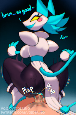 4_fingers anthro anthro_on_top anthro_penetrated anus big_butt biped black_body black_clothing black_footwear black_shoes blue_background blue_clothing blue_dress blue_ears blue_footwear blue_hair blue_insides blue_shoes blue_tail blush blush_stickers bodily_fluids breasts butt clothed clothed_anthro clothed_female clothing clothing_aside contact_onomatopoeia crouching_tiger_position cum cum_in_vagina cum_inside cum_splatter dress dress_aside duo empty_eyes erection eyelashes female female_anthro female_focus female_on_human female_on_top female_penetrated fingers first_person_view floating_hands footwear from_behind_position genital_fluids genitals gradient_background hair human_on_anthro human_on_bottom human_penetrating human_penetrating_anthro human_penetrating_female human_pov impact_onomatopoeia interspecies looking_back machine male male/female male_human male_on_anthro male_on_bottom male_penetrating male_penetrating_anthro male_penetrating_female male_pov moan motion_lines multicolored_body multicolored_clothing multicolored_dress multicolored_footwear multicolored_shoes navel nude nude_human nude_male on_bottom on_top onomatopoeia open_mouth open_smile penetrating_pov penetration penile penile_penetration penis penis_in_vagina pink_blush plap sex shoes simple_background smile solo_focus sound_effects speech_marker spread_legs spreading tail talking_to_another talking_to_partner tan_body tan_penis text vaginal vaginal_penetration vein veiny_penis vulva white_body white_clothing white_dress white_footwear white_shoes yellow_eyes voider_(artist) deltarune undertale_(series) tasque_manager darkner human mammal robot 2025 absurd_res artist_name chromatic_aberration digital_media_(artwork) english_text hi_res url
