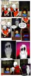 2017 absurd_res animated_skeleton bone clothed clothing comic english_text frisk_(undertale) fur gaster hi_res human humanoid lotusthekat mammal not_furry papyrus_(undertale) skeleton text toriel undead undertale undertale_(series) white_body white_fur