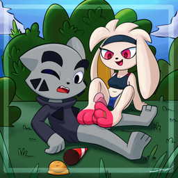 3_fingers 3_toes accessory anthro black_eyes black_nose bra breasts camel_toe chest_tuft clothed clothing dessert digit_ring duo fangs feet female fingers floppy_ears food foot_fetish foot_play footjob fur grey_body grey_fur headband hoodie ice_cream jewelry male male/female medium_breasts navel open_mouth open_smile outside penile pokemorph red_eyes ring sex sitting smile sports_bra teeth toe_ring toes topwear tuft underwear white_body white_fur toon_draw toon_pinups nintendo pokemon marte_(gaturo) soles_the_raboot domestic_cat felid feline felis generation_8_pokemon lagomorph leporid mammal pokemon_(species) rabbit raboot 1:1 2024 digital_media_(artwork) hi_res