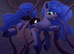 anal anal_penetration anus blue_body blush butt eyelashes female feral genitals hair horn open_mouth penetration pupils pussy raised_tail sex tail tail_anus tentacle_sex tentacles thick_thighs vaginal vaginal_penetration wings dinoalpaka friendship_is_magic hasbro my_little_pony mythology princess_luna_(mlp) equid equine mammal mythological_creature mythological_equine winged_unicorn absurd_res hi_res