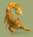 ambiguous_gender claws feral fur solo yellow_body yellow_eyes yellow_fur wilddustt warriors_(book_series) lionblaze_(warriors) domestic_cat felid feline felis mammal male_(lore)