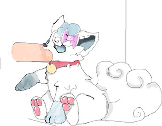 blinking blush bodily_fluids bow_(feature) collar disembodied_penis erection fellatio female female_penetrated feral feral_penetrated fur genitals male male/female male_penetrating male_penetrating_female oral oral_penetration pawpads penetration penile penile_penetration penis penis_in_mouth saliva saliva_on_penis sex simple_background solo tail luftydays nintendo pokemon alolan_form alolan_vulpix generation_7_pokemon human mammal pokemon_(species) regional_form_(pokemon) aliasing animated animated_gif digital_media_(artwork) short_playtime