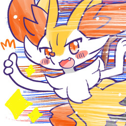 ambiguous_anthro ambiguous_gender anthro biped blush blush_stickers dipstick_tail emanata front_view gesture hand_gesture looking_at_viewer markings object_in_tail open_:3 open_mouth open_smile simple_background smile snout solo sparkles stick stick_in_tail tail tail_markings thumbs_up annyui0611 nintendo pokemon braixen canid generation_6_pokemon mammal pokemon_(species) 1:1 2024 digital_drawing_(artwork) digital_media_(artwork) half-length_portrait hi_res japanese_description portrait translated_description
